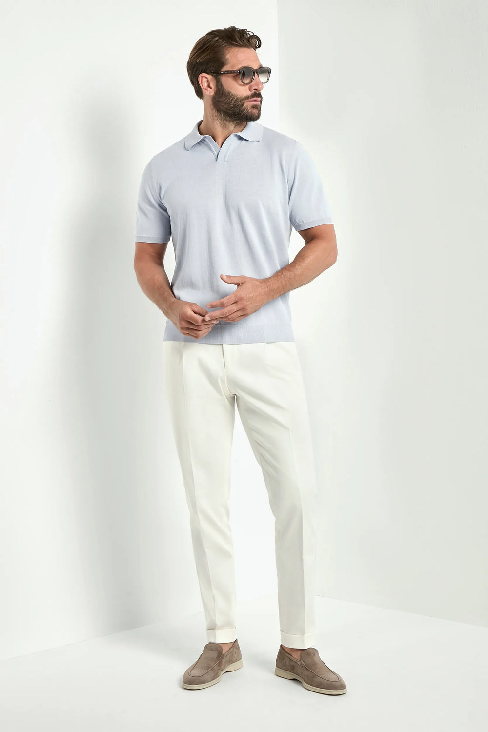 Light blue polo - Made in Italy