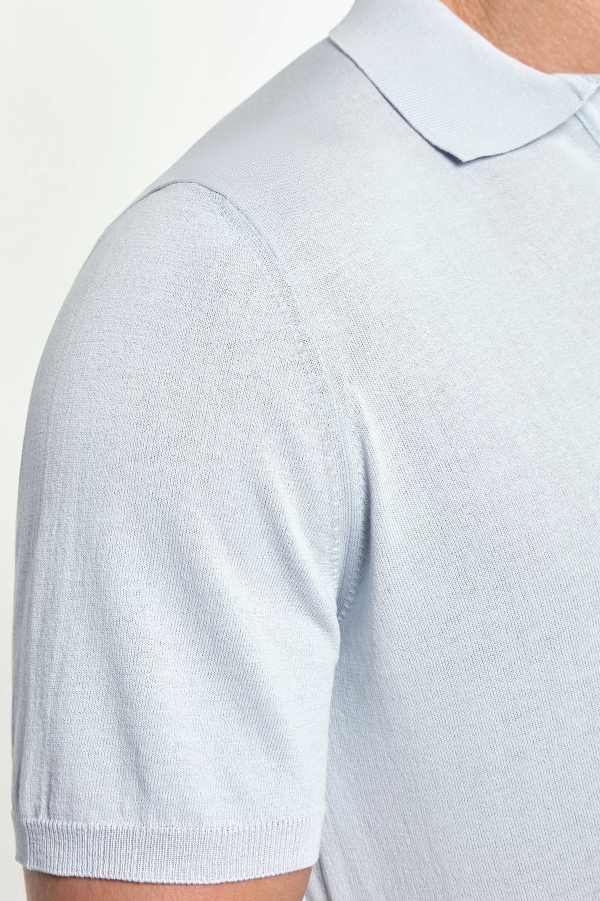 Polo bleu clair - Made in Italy