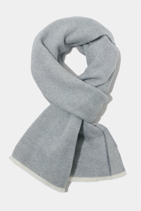 light grey herringbone scarf, men's herringbone scarf, italian wool scarf, light grey wool scarf, luxury men's scarf, elegant men's scarf, refined herringbone scarf, tailored light grey scarf, premium italian scarf, sophisticated men's scarf, timeless italian wool scarf, upscale men's scarf, classic light grey scarf, italian craftsmanship scarf, premium men's wool scarf, refined italian herringbone scarf