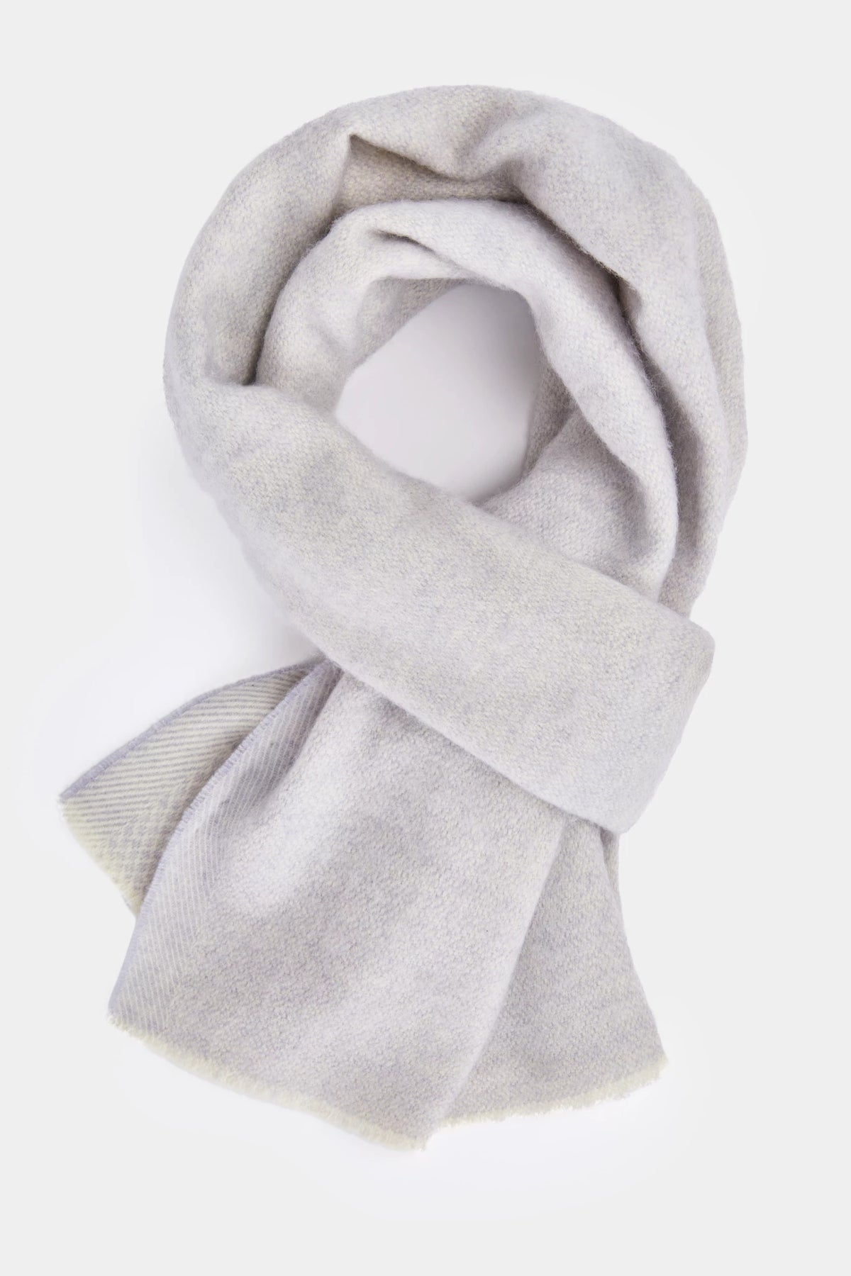 men pini parma light grey scarf made in italy 