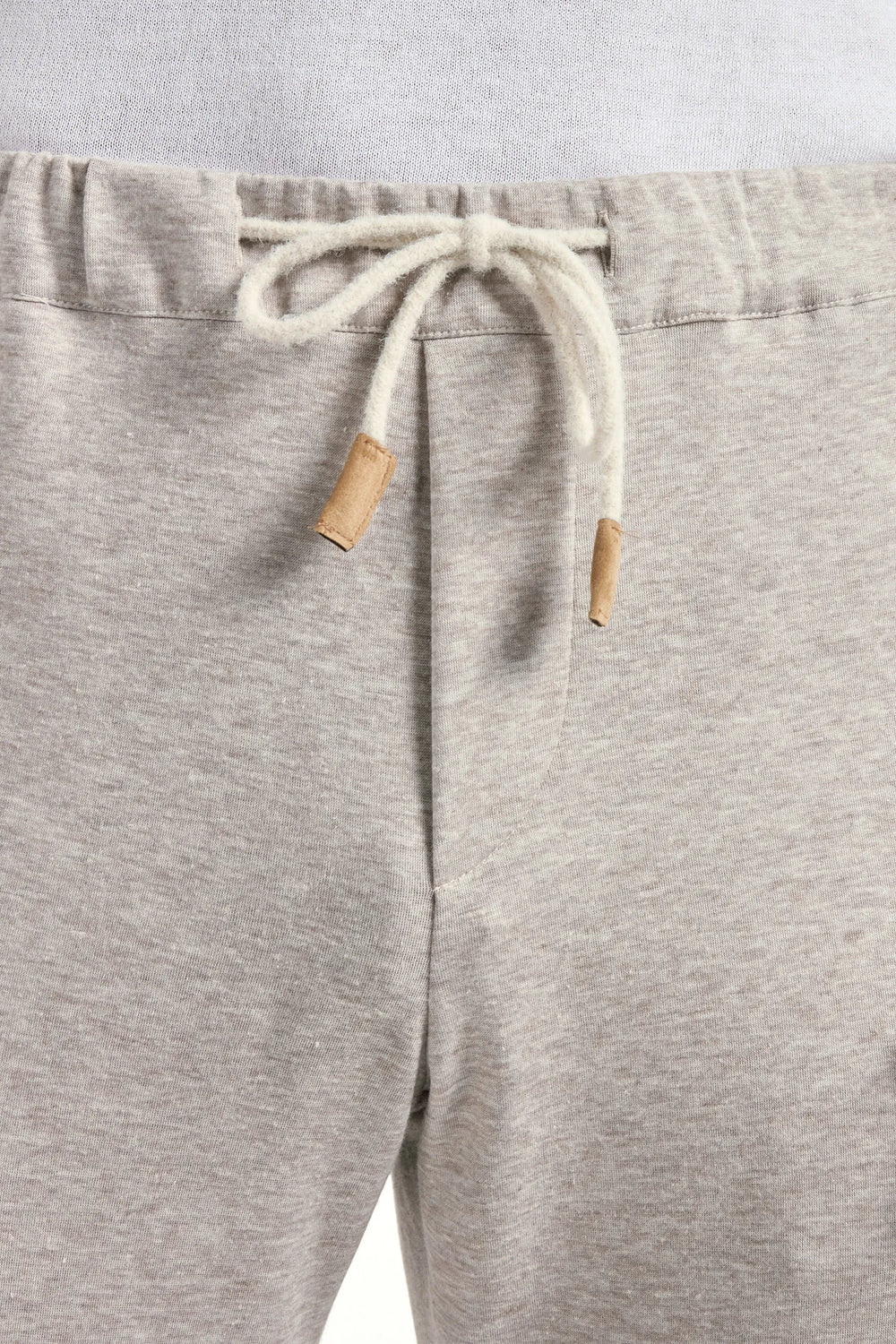 Light taupe jersey jogger pants - Made in Italy