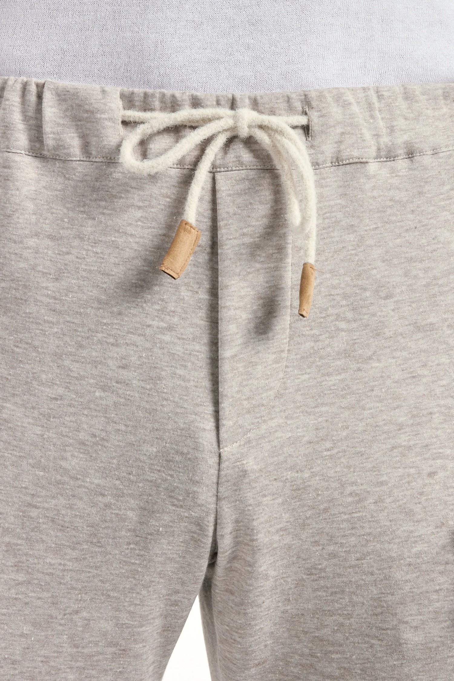 Pantalon de jogging en jersey taupe clair - Made in Italy