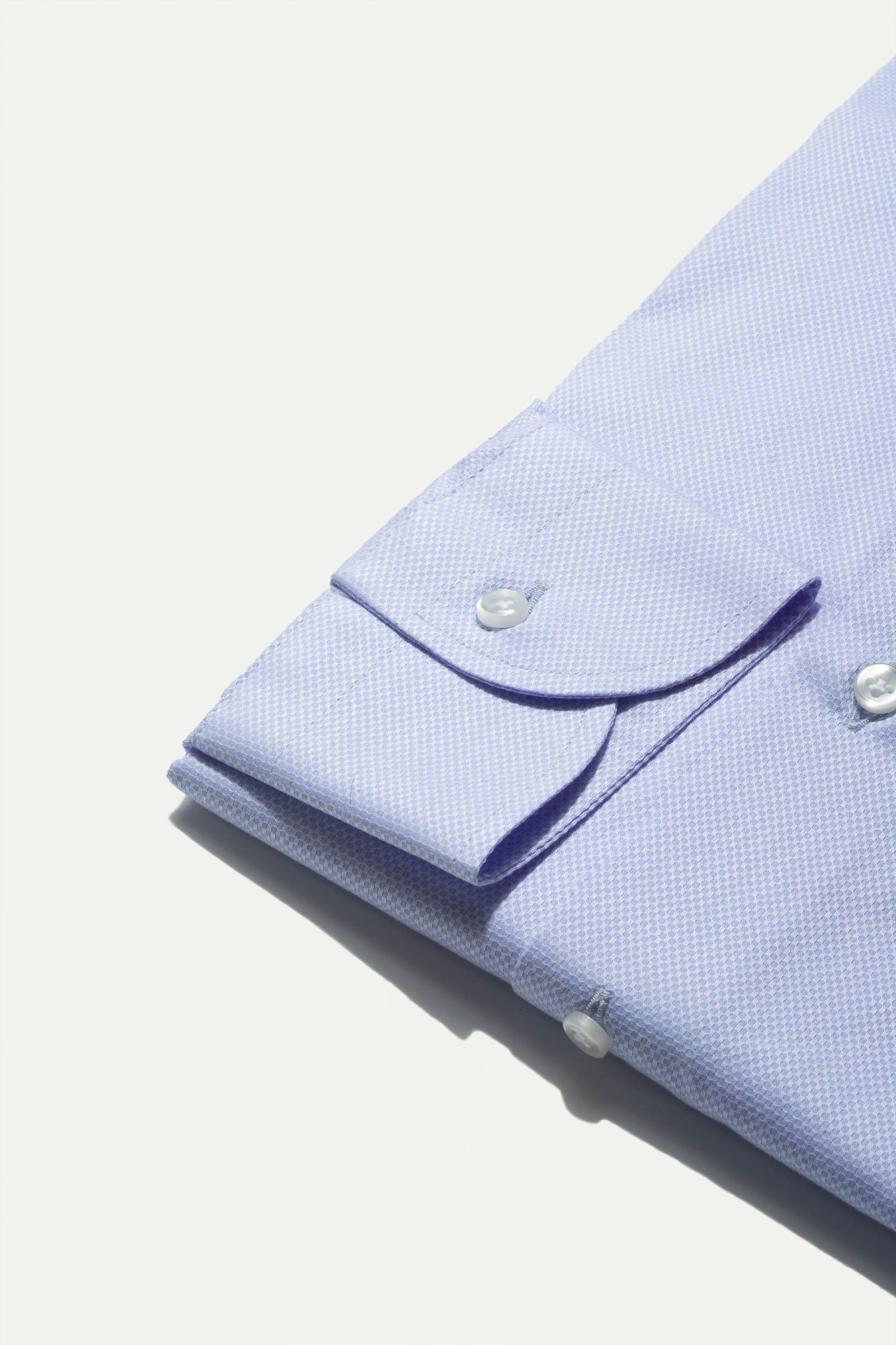 Light blue micro fancy shirt - Made In Italy