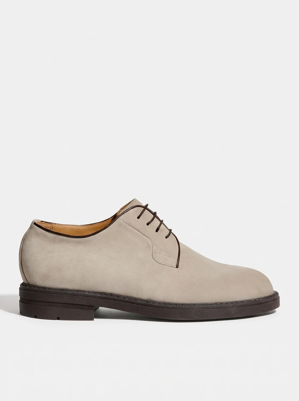 Beige suede derby - Made in Italy