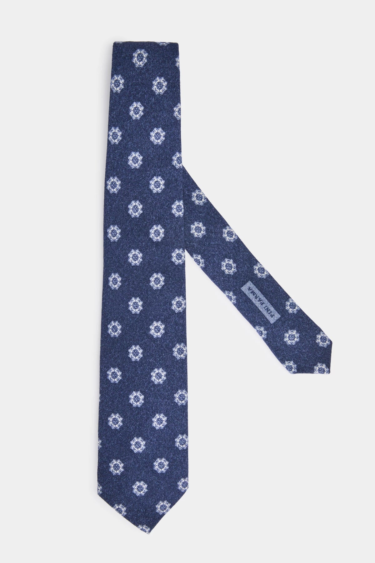 men pini parma navy tie made in italy with fancy pattern 