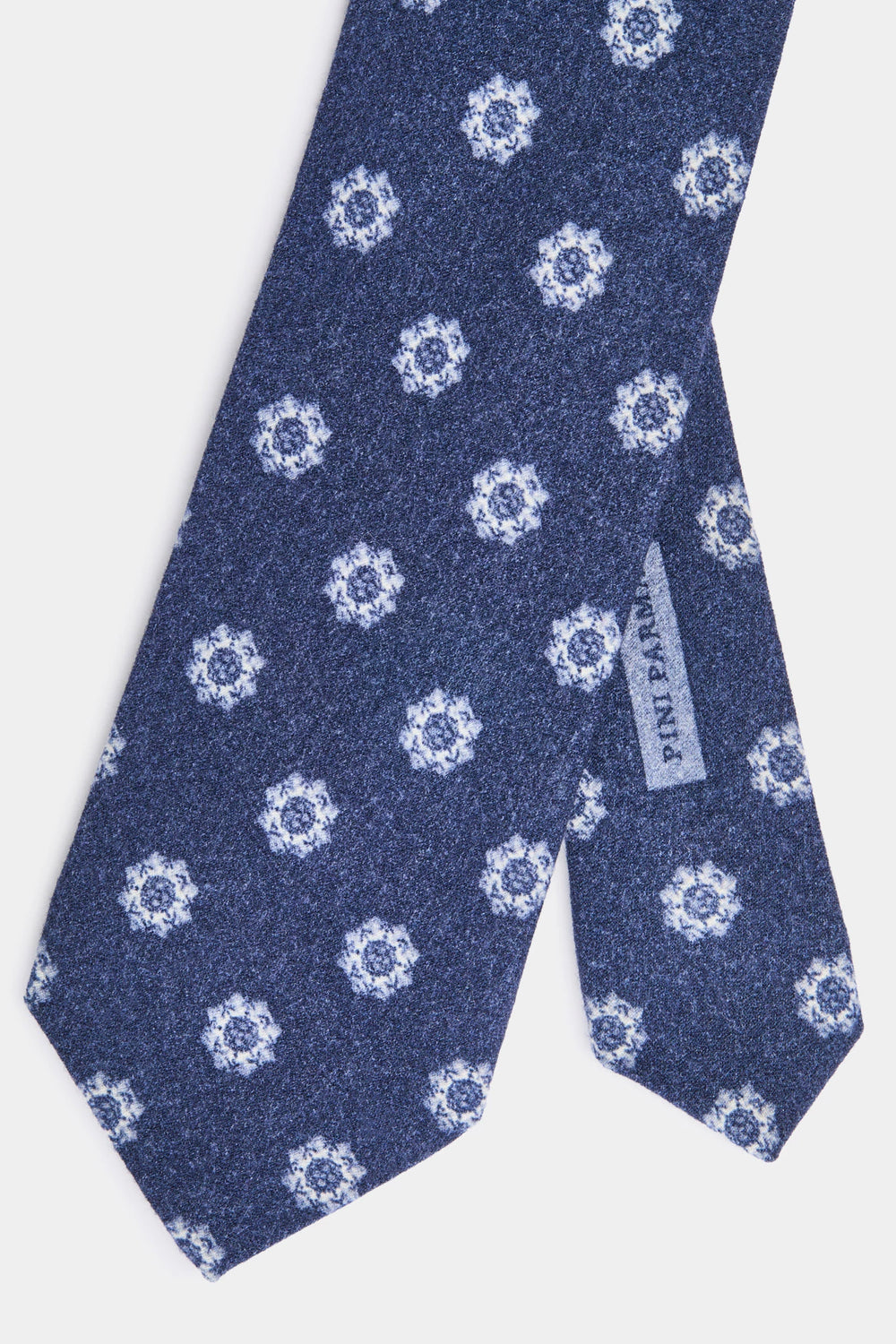 men pini parma navy tie made in italy with fancy pattern 