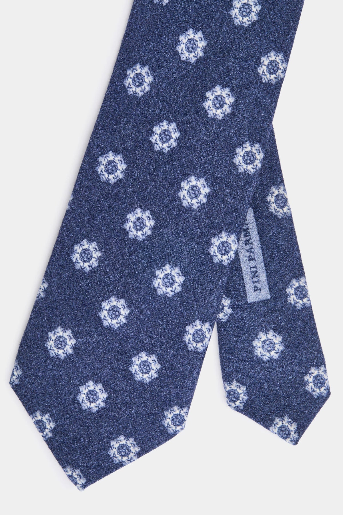 men pini parma navy tie made in italy with fancy pattern 