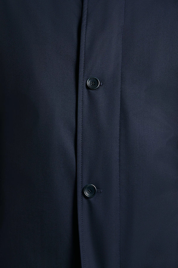 Pini Parma Made in Italy men navy blue raincoat outwear
