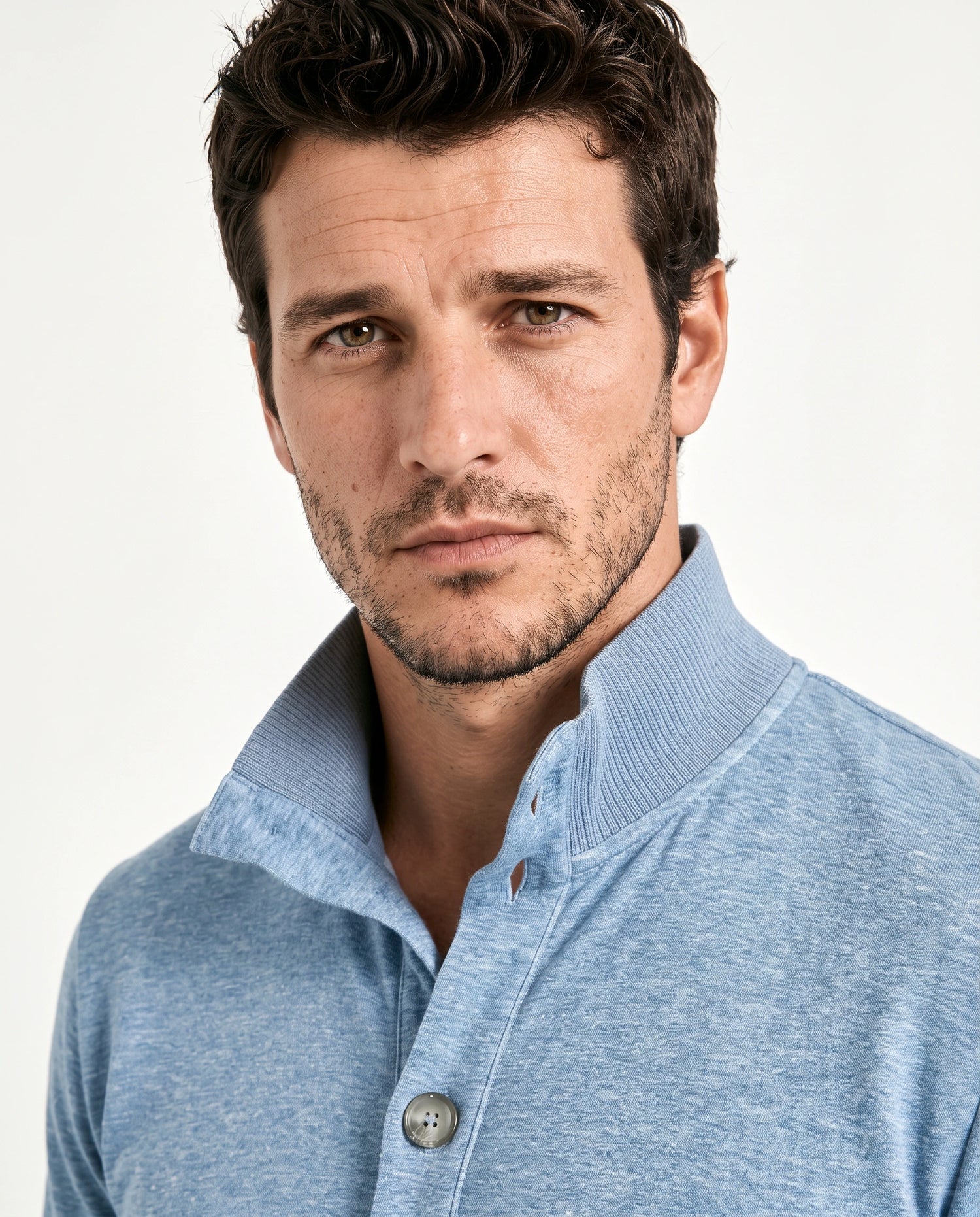 Pini Parma Made in Italy ocean blue jersey cardigan casual