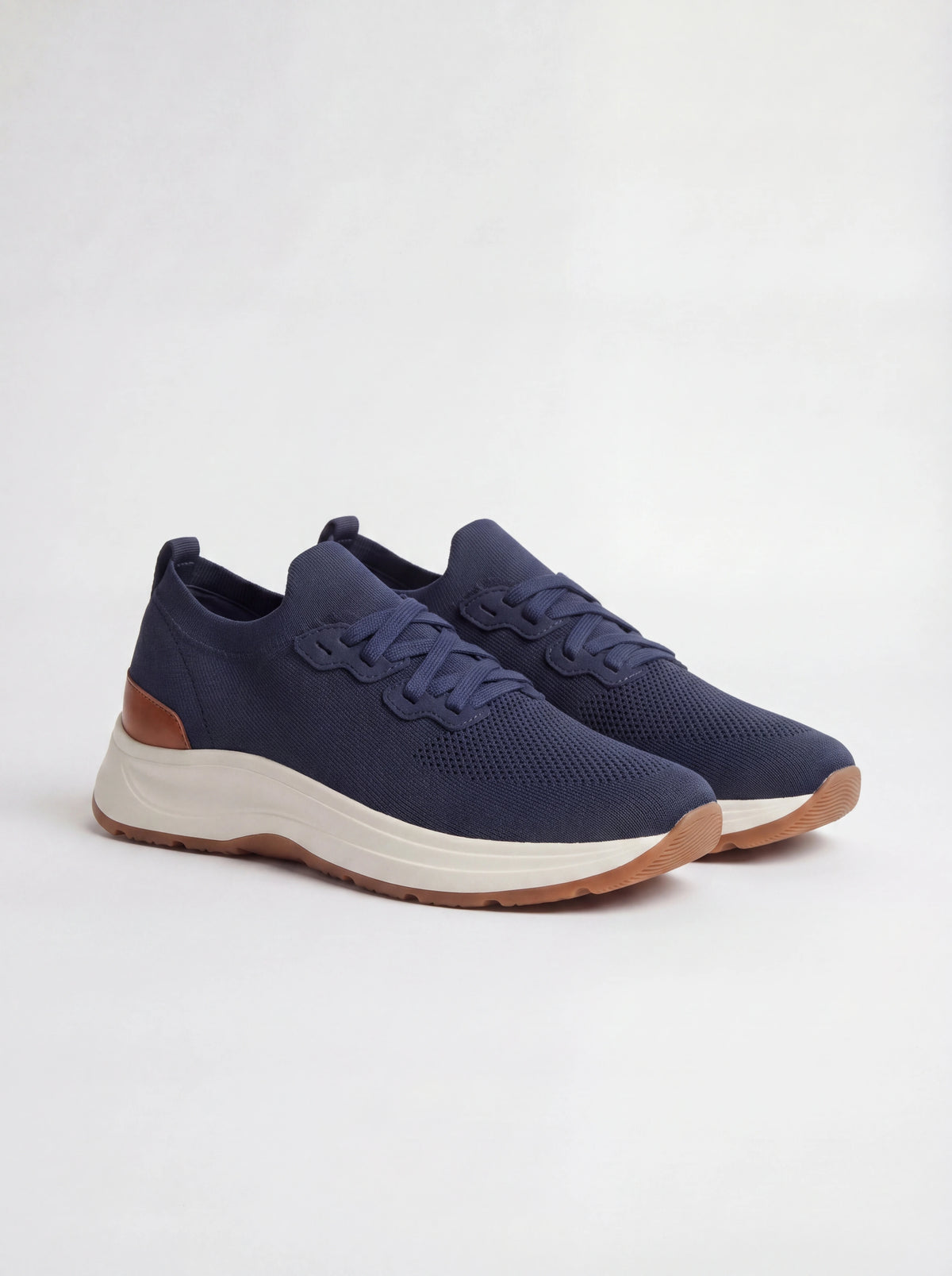 Men Pini Parma bue knitted sneakers made in Italy by Gran Sasso