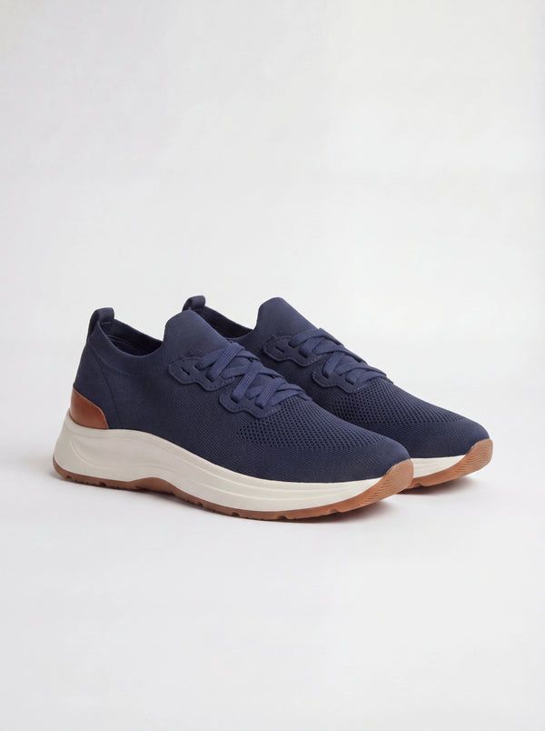 Men Pini Parma bue knitted sneakers made in Italy by Gran Sasso