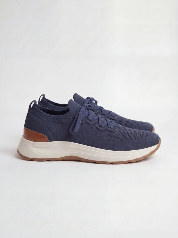 Men Pini Parma bue knitted sneakers made in Italy by Gran Sasso