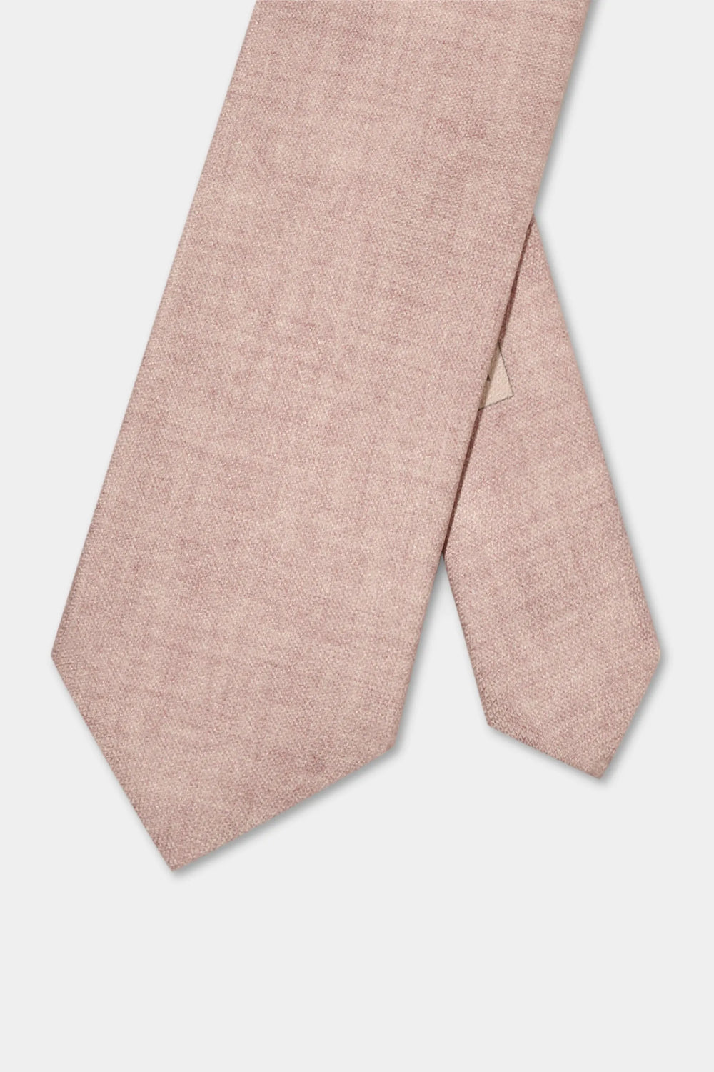 Old rose printed silk tie - Made in Italy