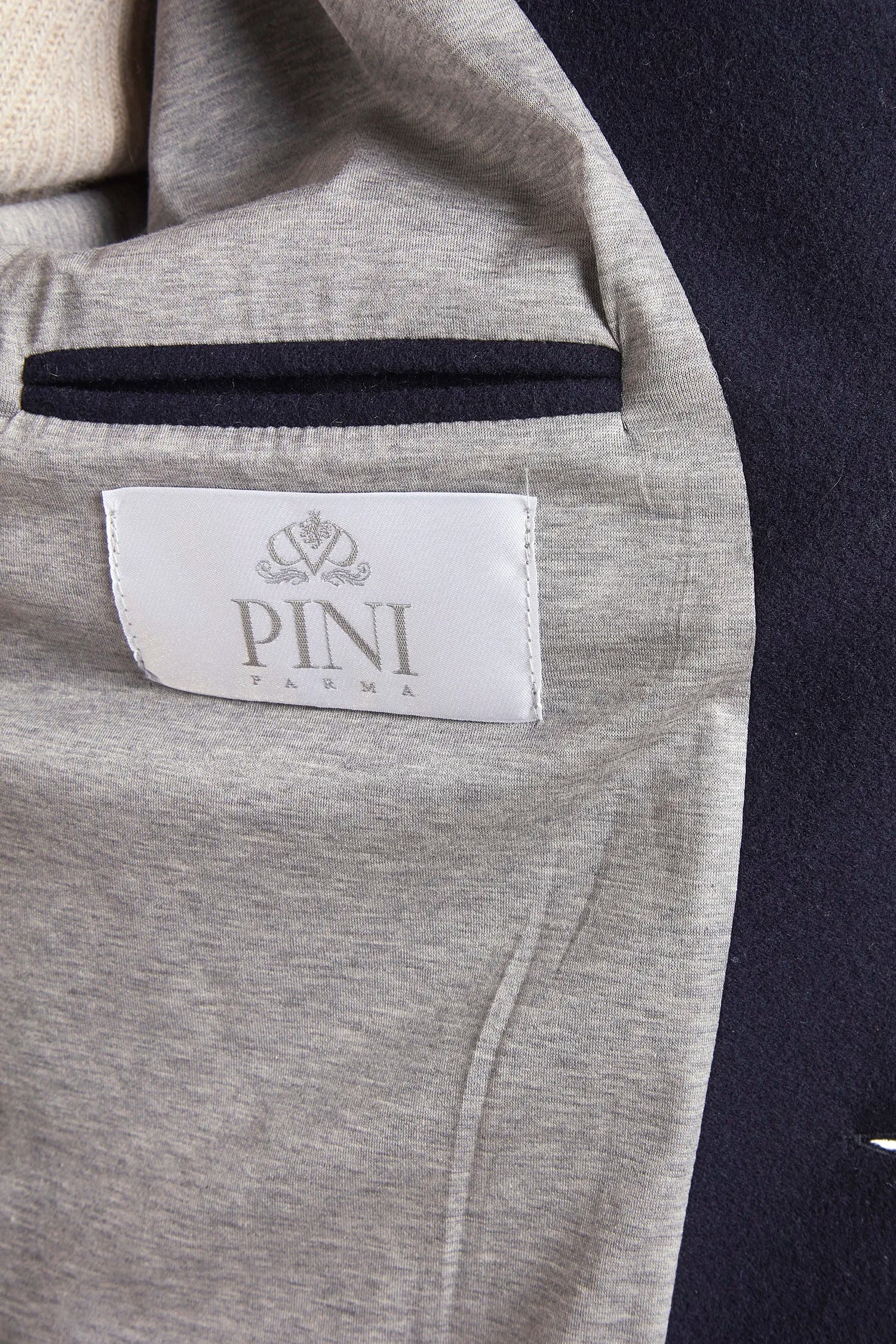 Blouson bomber bleu en flanelle de laine Super 180's – Made in Italy