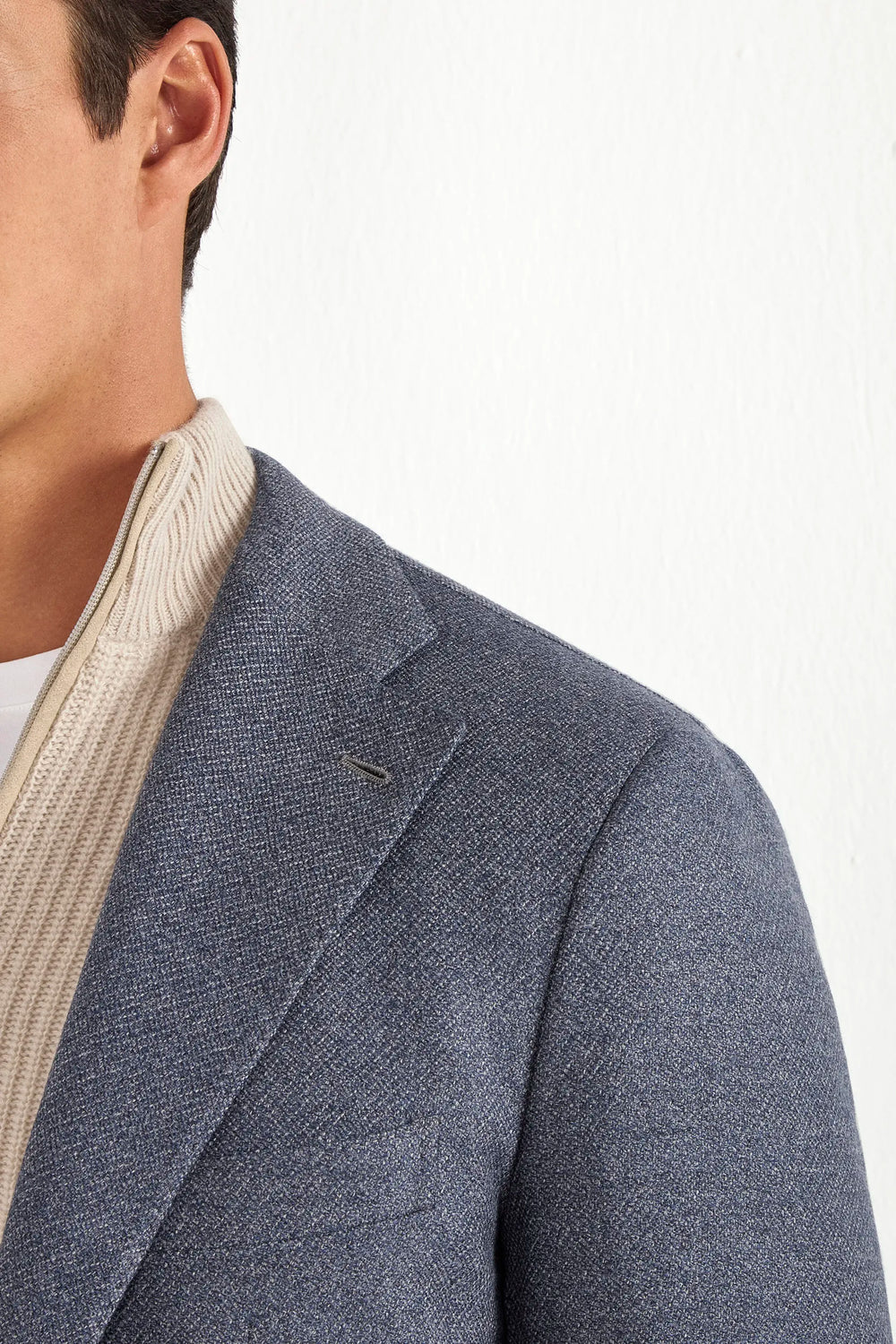 Dusty blue jacket - Made in Italy