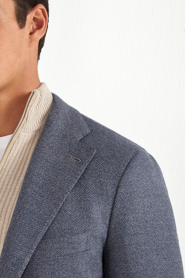 Dusty blue jacket - Made in Italy
