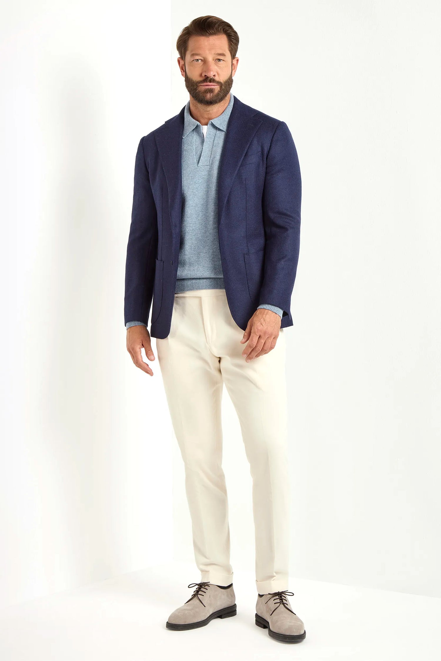 Blue Jacket, Loro Piana Jacket, wool and cashmere jacket, Veste bleue, Veste Loro Piana, Veste en laine et cachemire, Giacca blu, Giacca Loro Piana, Giacca in lana e cashmere, Italian Jacket, Veste Italienne, Giacca Italiana, Loro Piana Favola