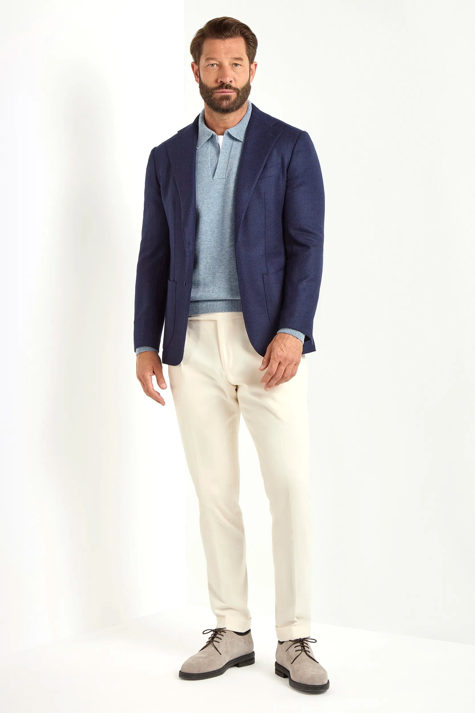 Blue Jacket, Loro Piana Jacket, wool and cashmere jacket, Veste bleue, Veste Loro Piana, Veste en laine et cachemire, Giacca blu, Giacca Loro Piana, Giacca in lana e cashmere, Italian Jacket, Veste Italienne, Giacca Italiana, Loro Piana Favola