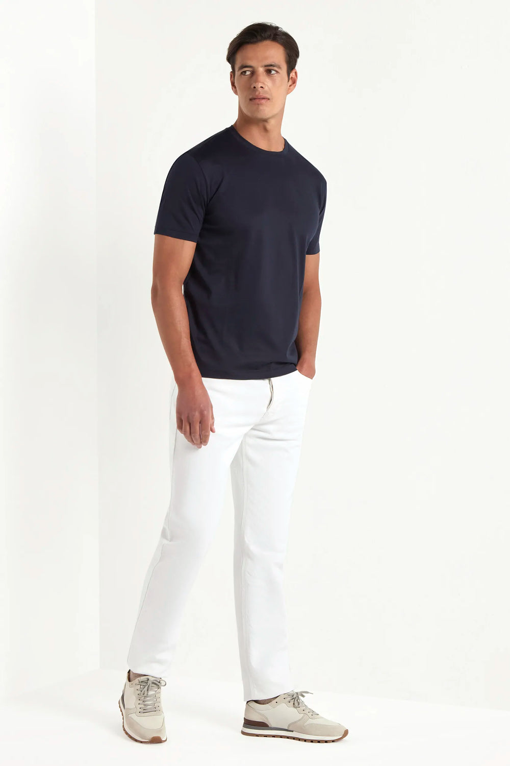 Blue jersey t-shirt - Made in Italy