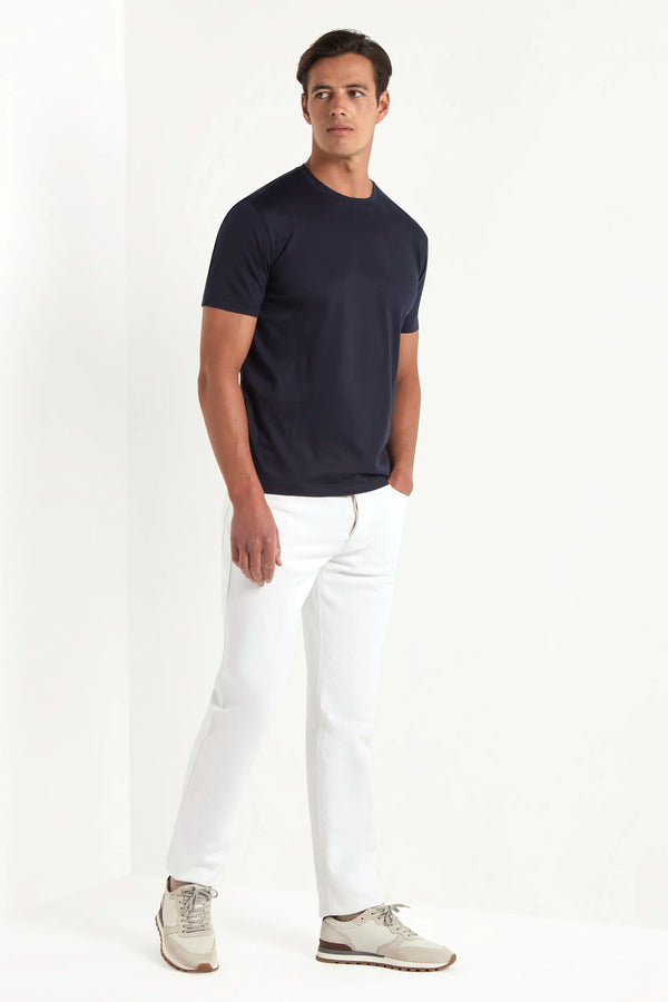 Blue jersey t-shirt - Made in Italy