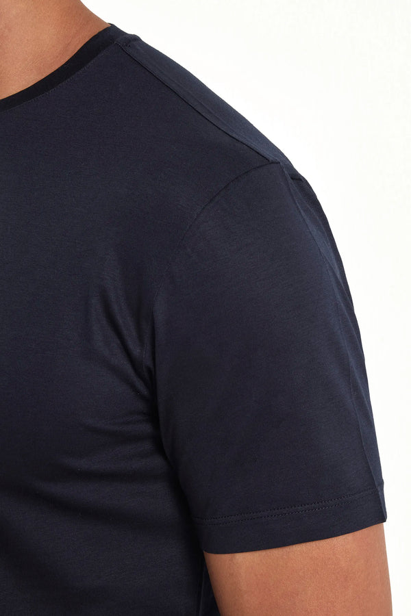 Blue jersey t-shirt - Made in Italy