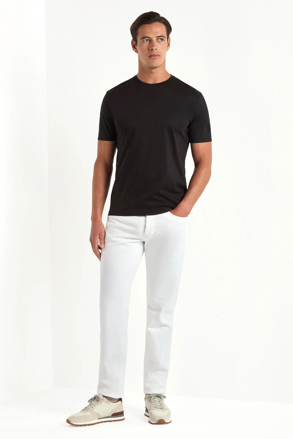 Black jersey t-shirt - Made in Italy