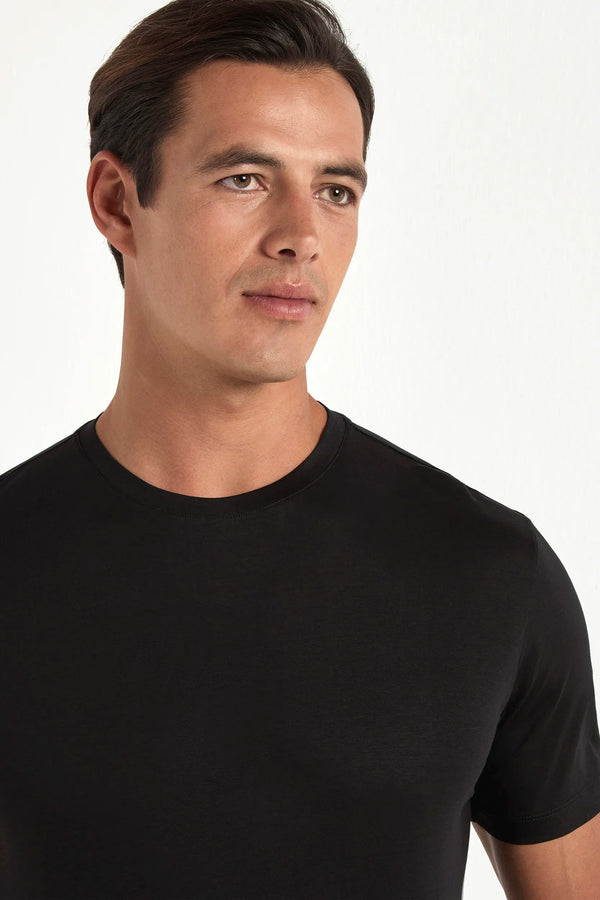 Black jersey t-shirt - Made in Italy