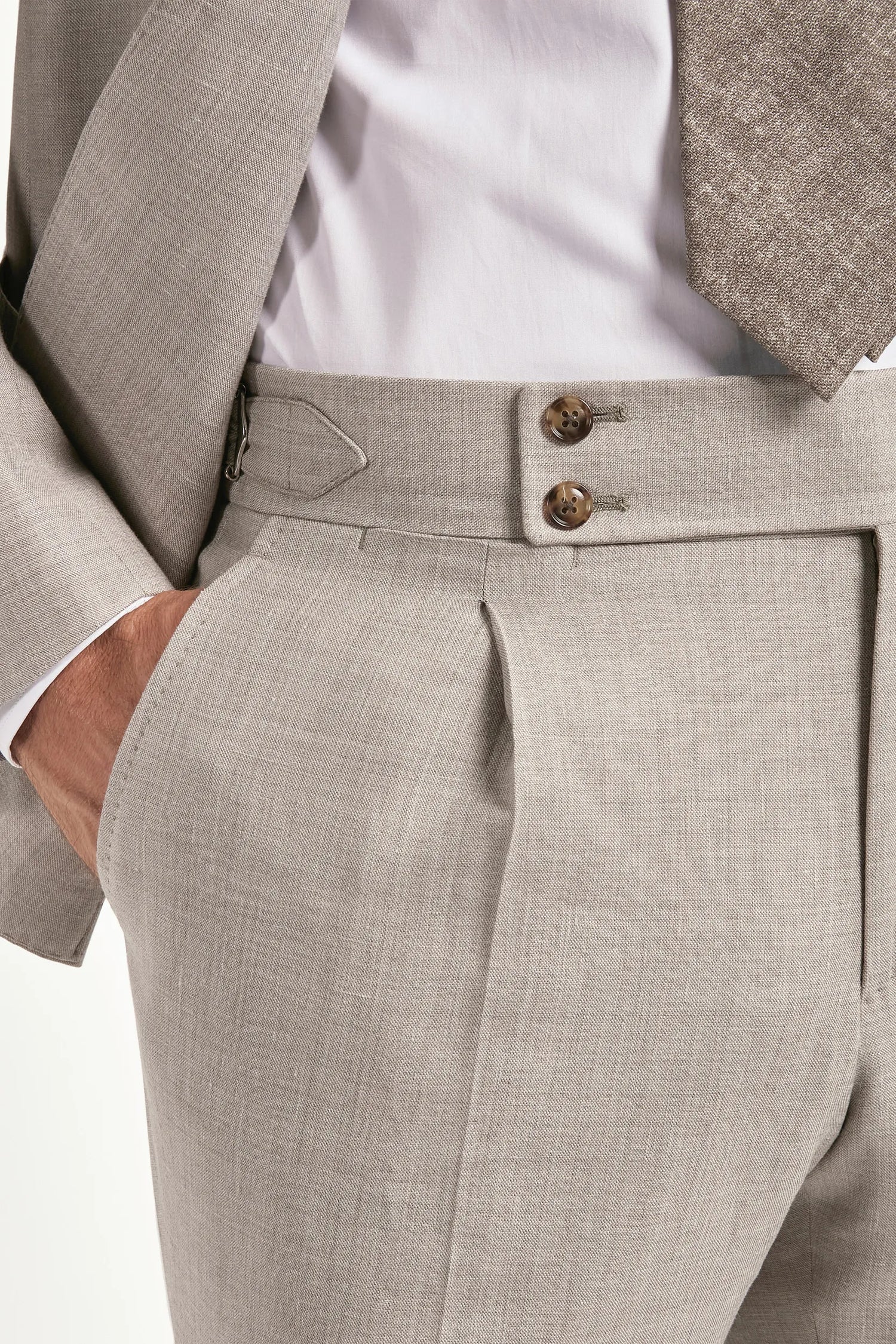 sand men's suit, men's sand suit, italian summer suit, sand wool silk linen suit, luxury men's suit, elegant men's tailoring, refined sand suit, tailored lightweight suit, premium italian suit, sophisticated men's suit, timeless italian tailoring, upscale men's suit, classic sand suit, italian craftsmanship suit, premium wool silk linen suit, refined italian suit