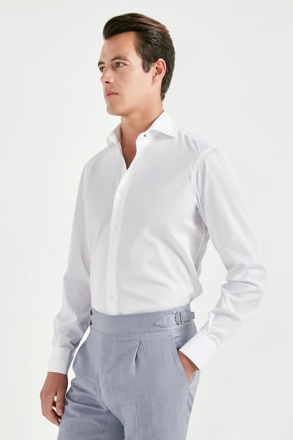 white sartoriale shirt, men's premium cotton shirt, italian cotton dress shirt, white cotton shirt, luxury men's shirt, elegant men's shirt, refined sartoriale shirt, tailored white shirt, premium italian shirt, sophisticated men's shirt, timeless italian shirt, upscale men's shirt, classic white cotton shirt, italian craftsmanship shirt, premium men's cotton shirt, refined italian sartoriale shirt