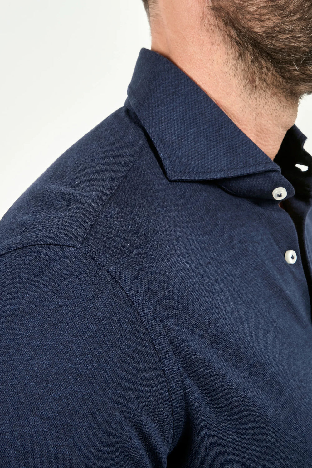 Blue jersey shirt - Made in Italy