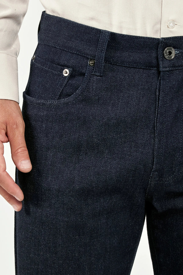 Raw cotton and cashmere jeans - Made in Italy