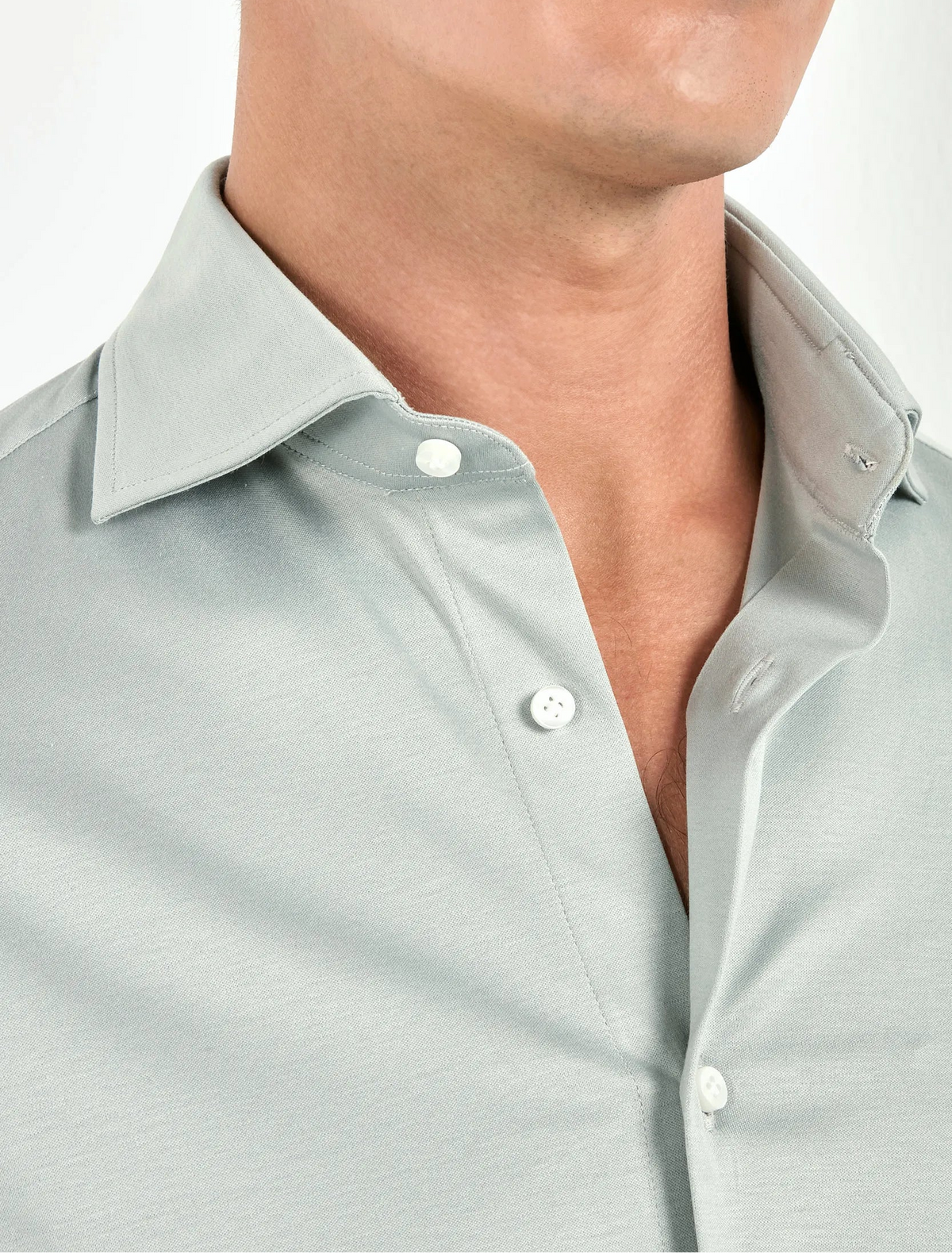light sage cotton shirt, men's sage shirt, italian mercerized shirt, sage dress shirt, luxury men's shirt, elegant men's shirt, refined cotton shirt, tailored sage shirt, premium italian shirt, sophisticated men's shirt, timeless italian shirt, upscale men's shirt, classic sage shirt, italian craftsmanship shirt, premium mercerized cotton shirt, refined italian shirt
