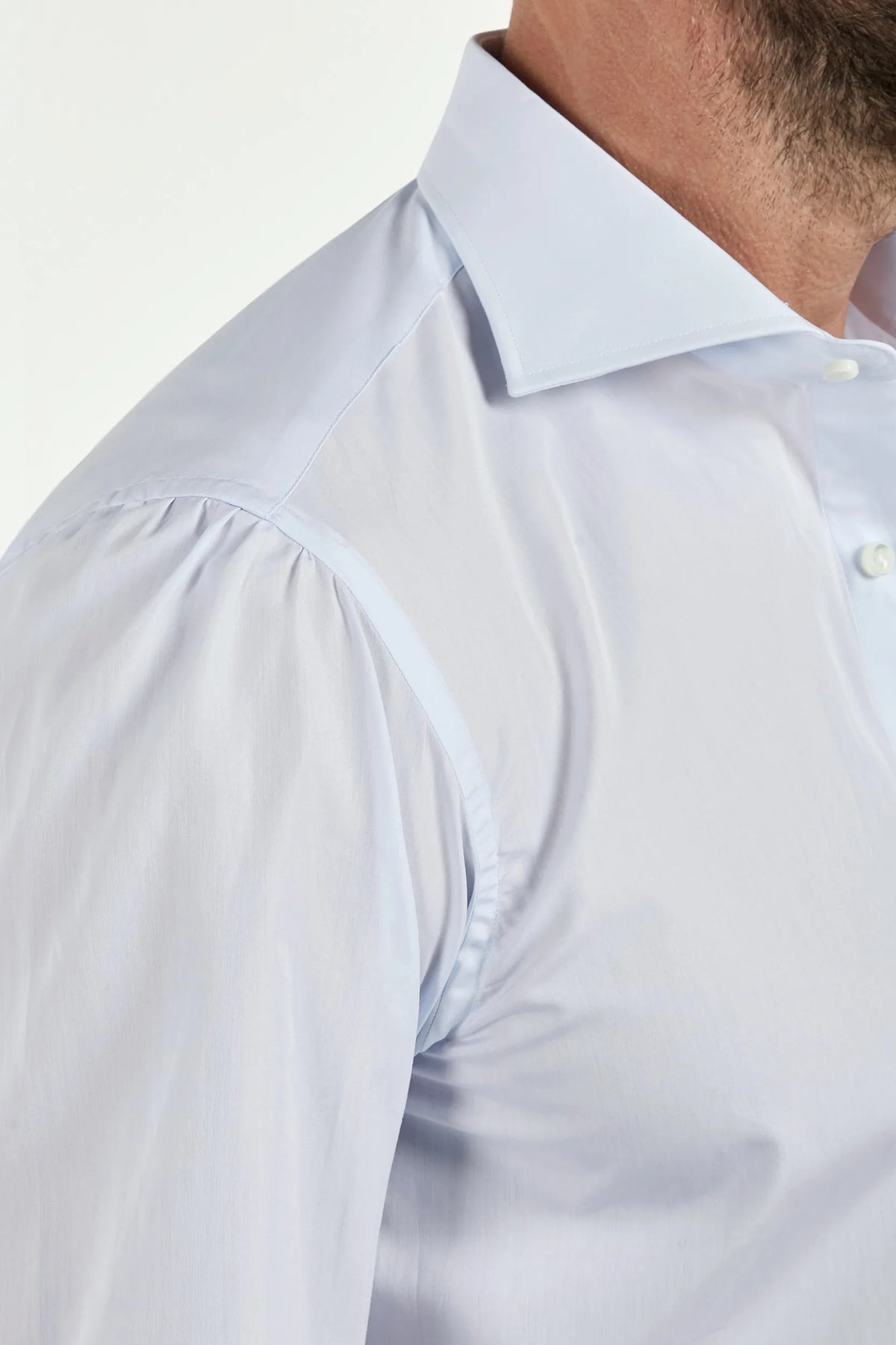 Light blue premium Sartoriale cotton shirt - Made in Italy