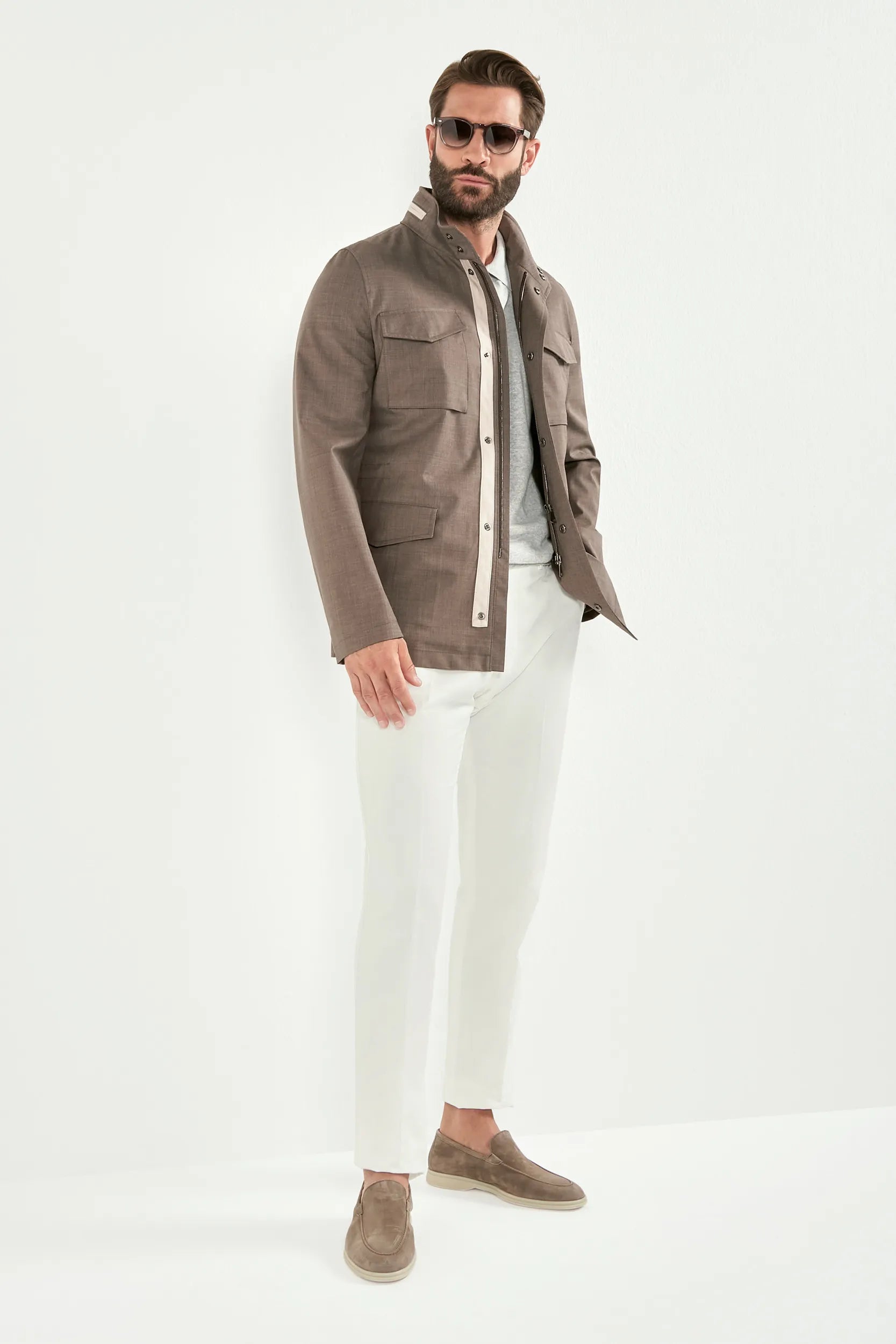 tobacco field jacket, men's tobacco jacket, italian field jacket, brown field jacket, luxury men's outerwear, elegant men's jacket, refined field jacket, tailored tobacco jacket, premium italian outerwear, sophisticated men's jacket, timeless italian jacket, upscale men's field jacket, classic tobacco jacket, italian craftsmanship jacket, premium men's outerwear, refined italian field jacket