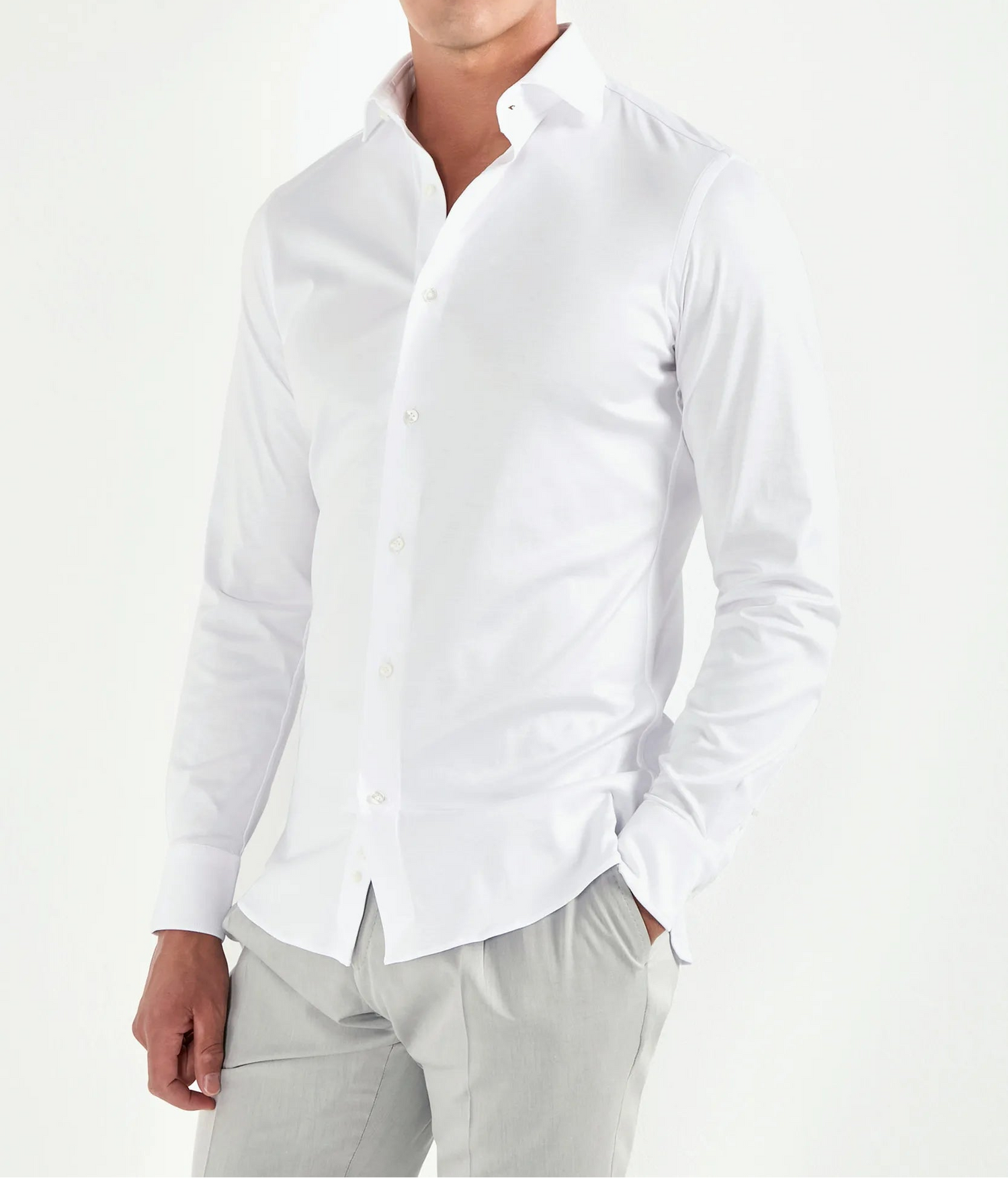 white cotton shirt, men's white shirt, italian mercerized shirt, white dress shirt, luxury men's shirt, elegant men's shirt, refined cotton shirt, tailored white shirt, premium italian shirt, sophisticated men's shirt, timeless italian shirt, upscale men's shirt, classic white shirt, italian craftsmanship shirt, premium mercerized cotton shirt, refined italian shirt