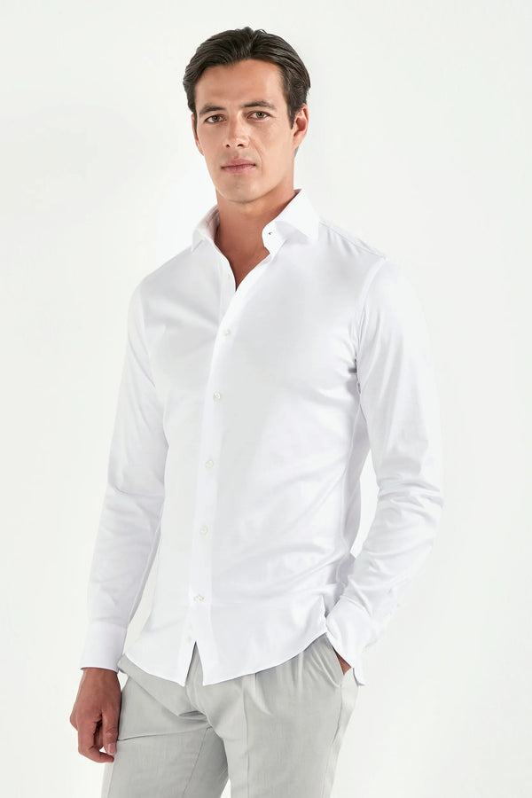 white cotton shirt, men's white shirt, italian mercerized shirt, white dress shirt, luxury men's shirt, elegant men's shirt, refined cotton shirt, tailored white shirt, premium italian shirt, sophisticated men's shirt, timeless italian shirt, upscale men's shirt, classic white shirt, italian craftsmanship shirt, premium mercerized cotton shirt, refined italian shirt