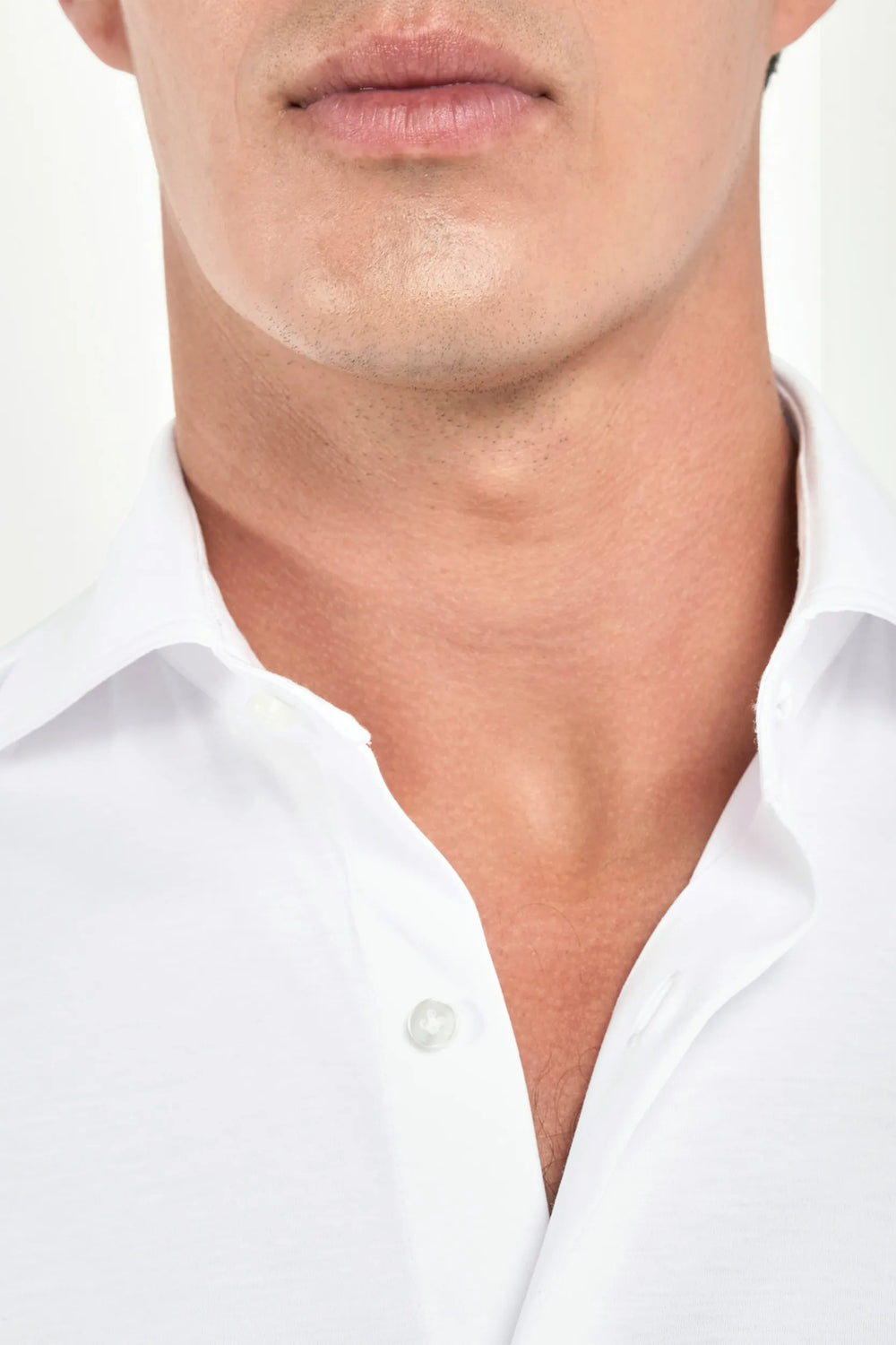 cotton white dress shirt White mercerised cotton shirt