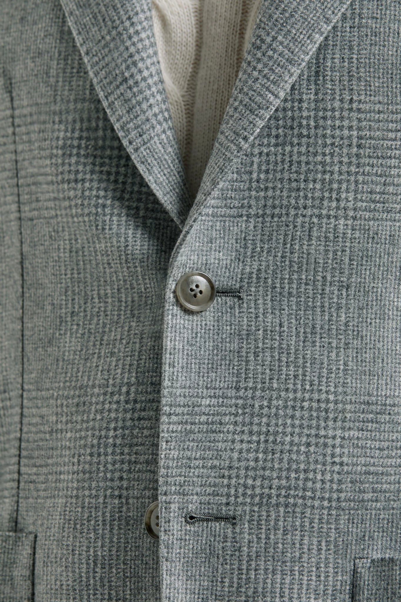 Sky grey Prince of Wales jacket - Made in Italy