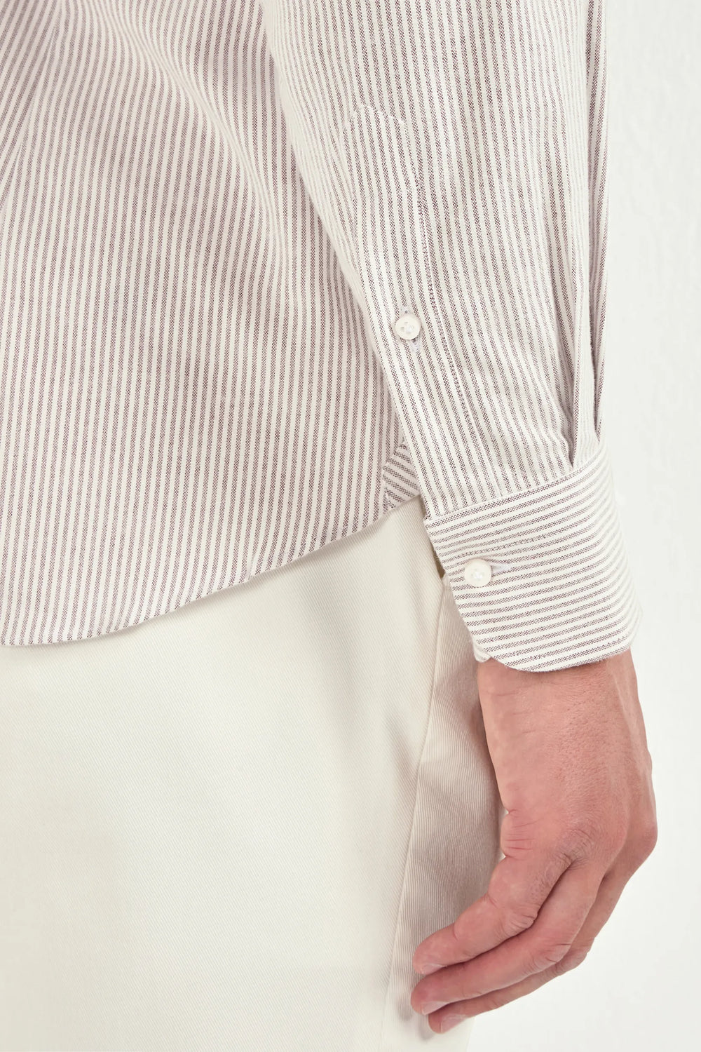plum striped shirt, men's striped button down, italian brushed cotton shirt, plum button down shirt, luxury men's shirt, elegant men's shirt, refined striped shirt, tailored plum shirt, premium italian shirt, sophisticated men's button down, timeless italian shirt, upscale men's shirt, classic striped shirt, italian craftsmanship shirt, premium men's brushed cotton shirt, refined italian striped shirt