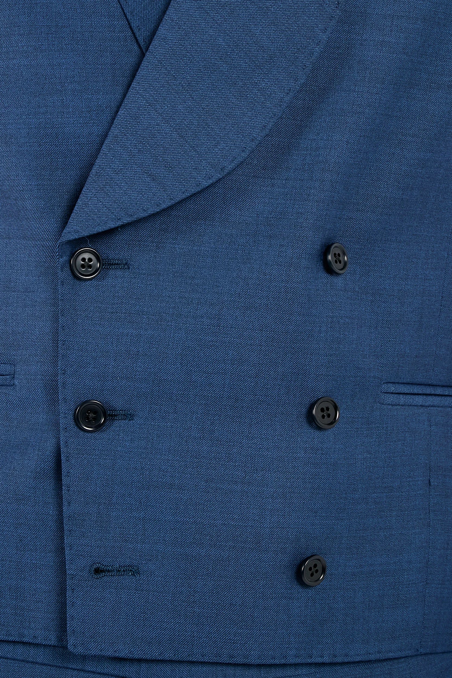 Men Pini Parma blue double breasted suit made in italy in wool from Tallia Di Delfino “Napoli”
