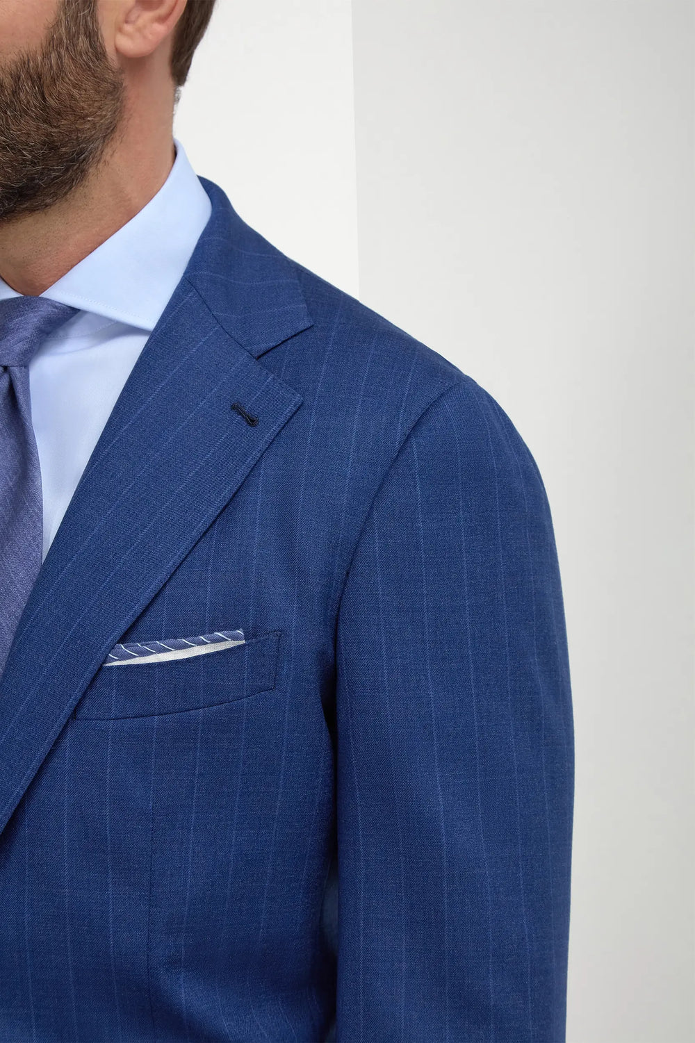 Royal blue striped suit - Made in Italy Royal blue striped suit - Made in Italy