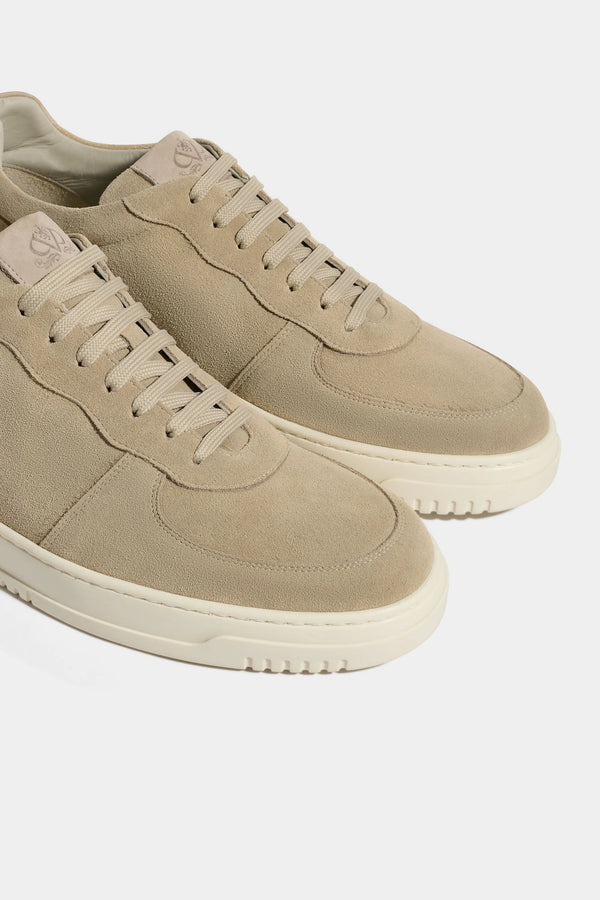 Men Pini Parma sand sneakers made in italy in suede leather