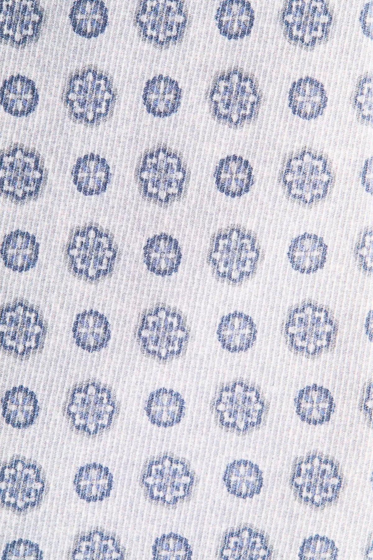 men pini parma light grey tie with floral details made in italy 