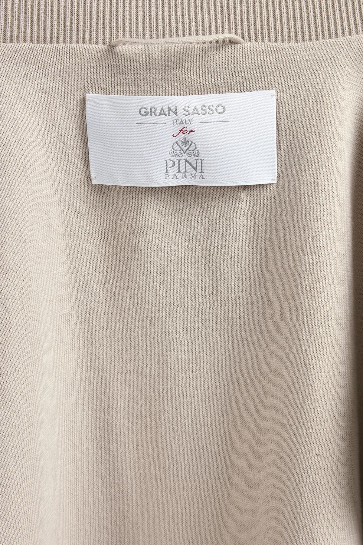 Men Pini Parma beige vest made in italy in alcantara 