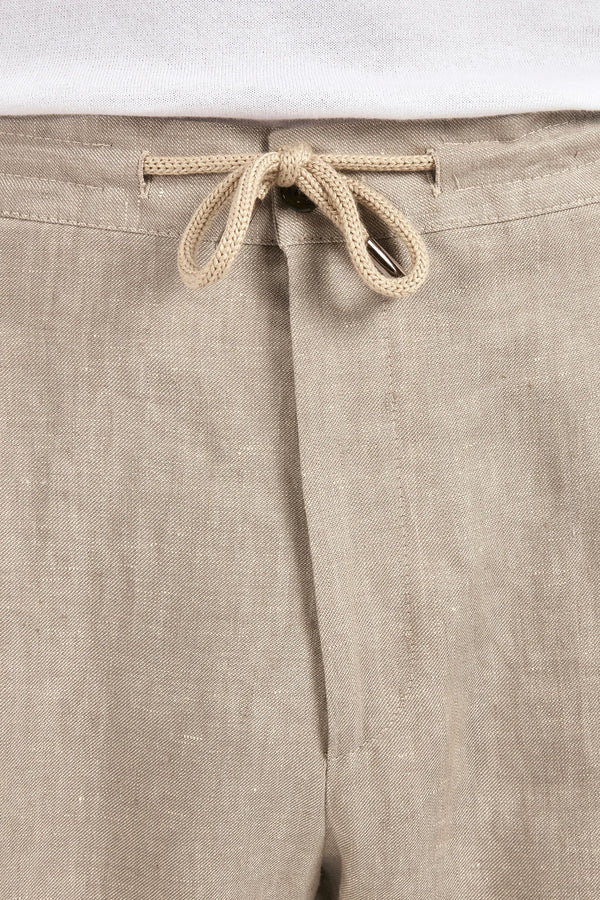 taupe linen trousers, men's taupe trousers, italian linen pants, taupe alassio trousers, luxury men's trousers, elegant men's pants, refined linen trousers, tailored taupe trousers, premium italian trousers, sophisticated men's summer pants, timeless italian trousers, upscale men's trousers, classic taupe linen pants, italian craftsmanship trousers, premium men's linen trousers, refined italian alassio trousers