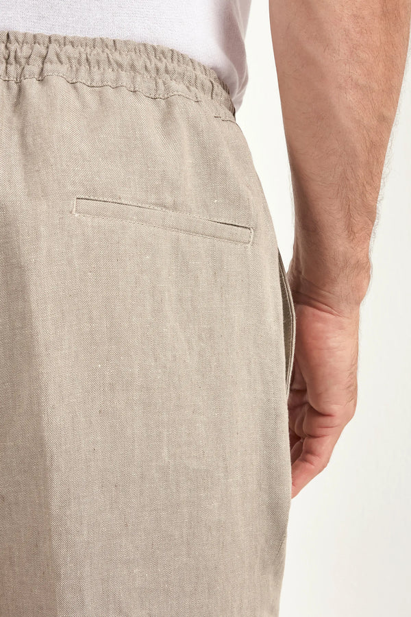 taupe linen trousers, men's taupe trousers, italian linen pants, taupe alassio trousers, luxury men's trousers, elegant men's pants, refined linen trousers, tailored taupe trousers, premium italian trousers, sophisticated men's summer pants, timeless italian trousers, upscale men's trousers, classic taupe linen pants, italian craftsmanship trousers, premium men's linen trousers, refined italian alassio trousers