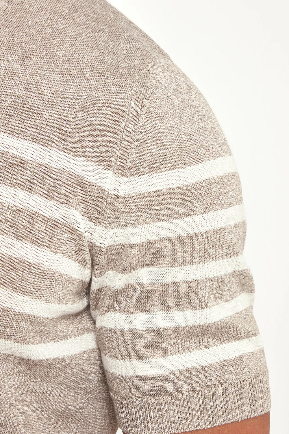 taupe striped t-shirt, men's linen t-shirt, italian linen tee, taupe linen t-shirt, luxury men's t-shirt, elegant men's tee, refined striped t-shirt, tailored taupe t-shirt, premium italian t-shirt, sophisticated men's linen tee, timeless italian t-shirt, upscale men's t-shirt, classic taupe striped t-shirt, italian craftsmanship t-shirt, premium men's linen t-shirt, refined italian striped t-shirt