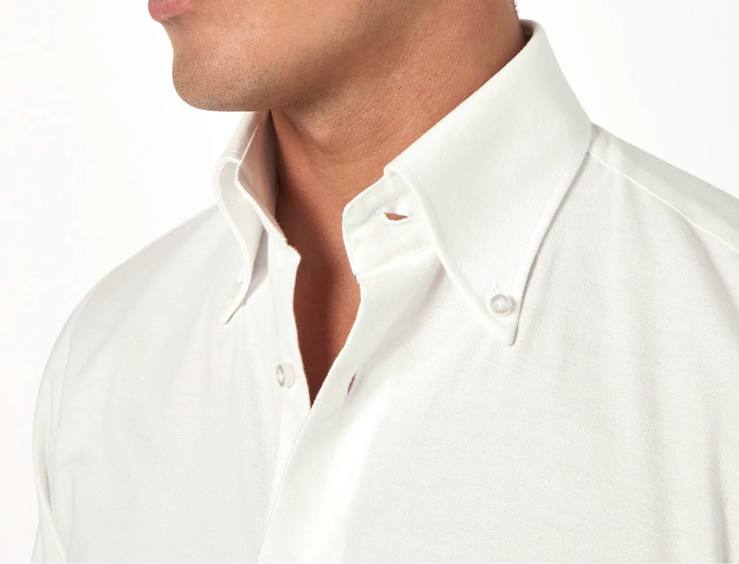 Pini Parma men made in italy white brushe cotton button down shirt 