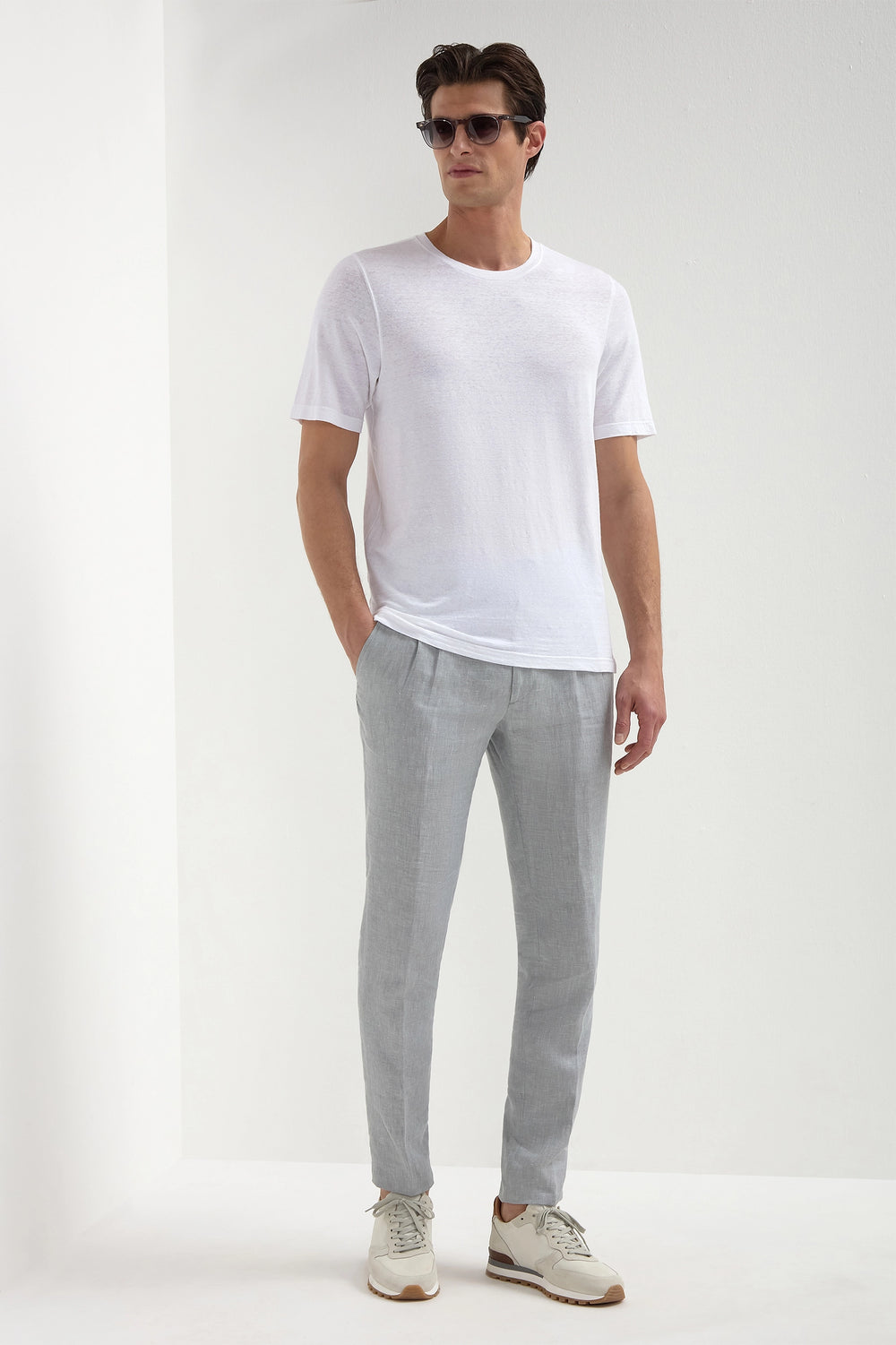 T-shirt Blanc Basique 100% Coton - Coupe Régulière, Tailles S à 4XL