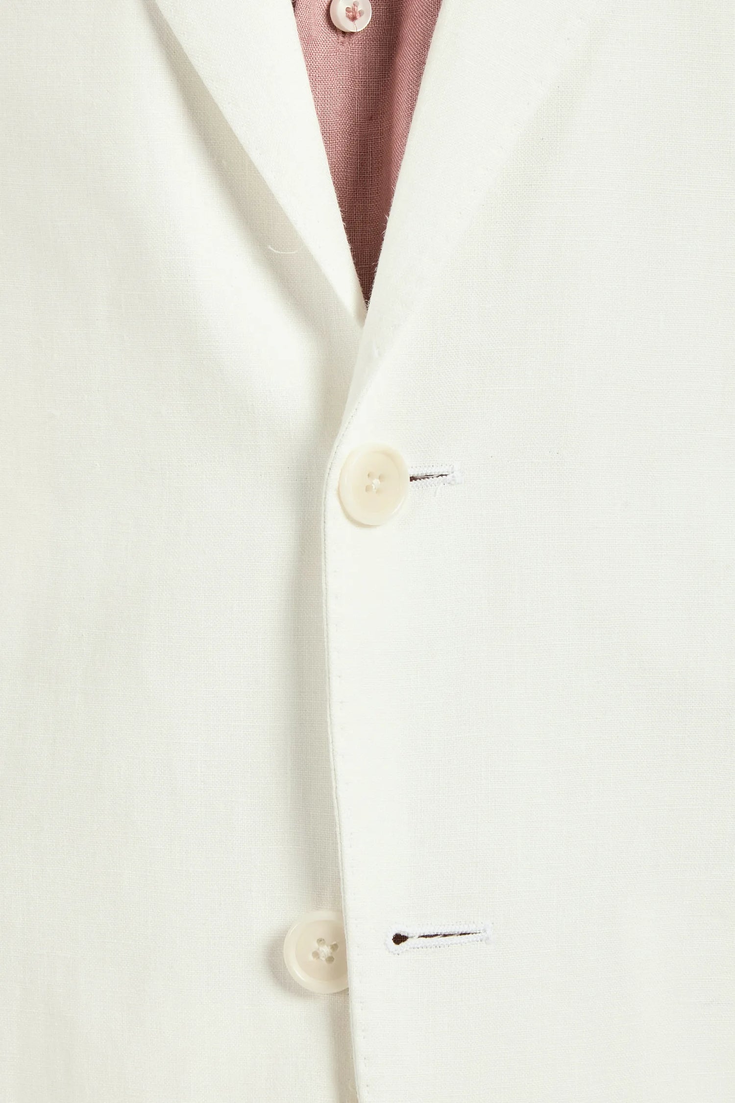 Men Pini Parma single breasted white blazer made in italy in linen 